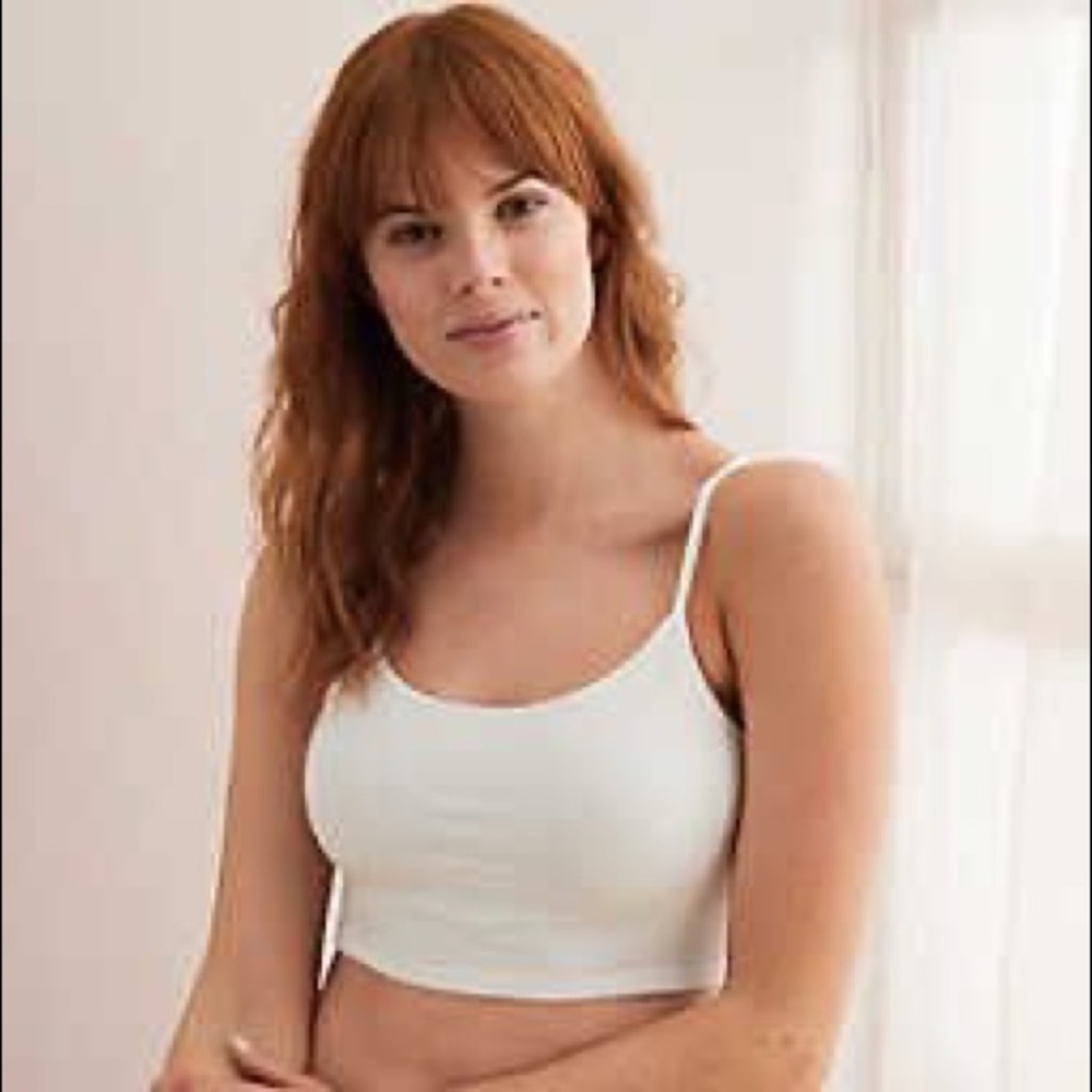 Aerie Cropped Cami with Built In Bra